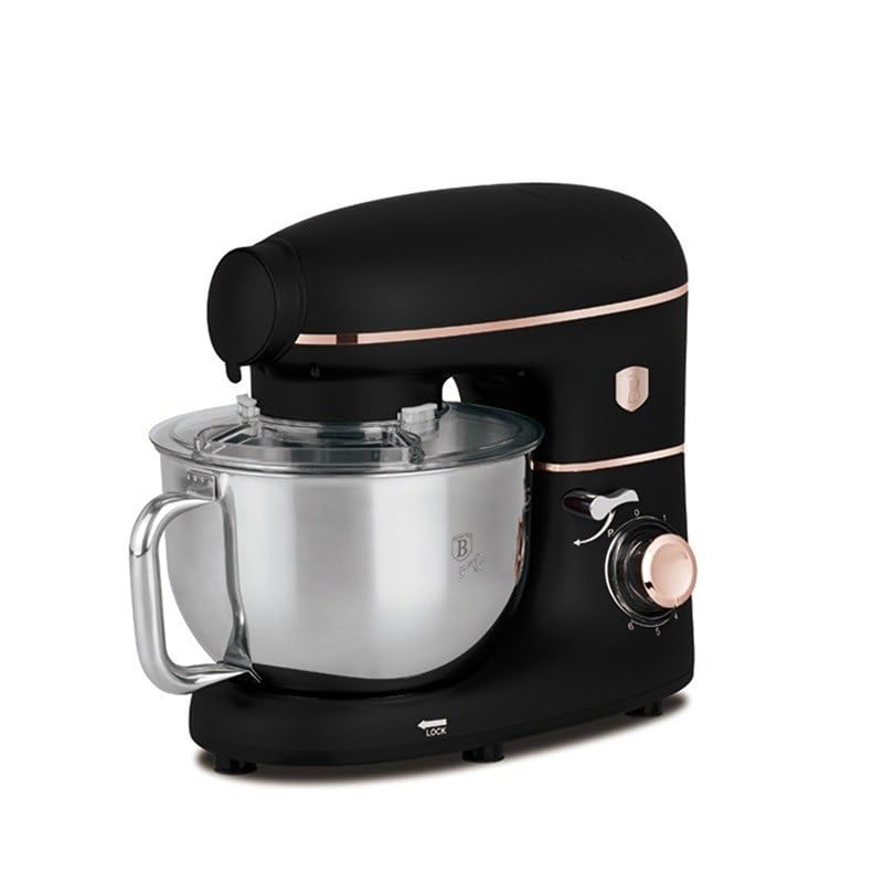 Berlinger Haus Robot kuchenny z młynkiem i mikserem, 1500 W, Black Rose Collection BH-9534