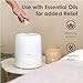 Crane Top Fill Mini Humidifier for Bedroom and Nursery 3-in-1 Essential Oil Diffuser Sleep Light 0.5 Gallon Baby Humidifier