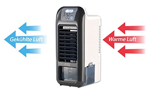 Sichler Haushaltsgeräte Luftkühler Wasser: Mobiler Akku- Verdunstungs- Luftkühler LW- 350 mit LED- Licht, 9 Watt (Auto, Würfel, Kühl)-3