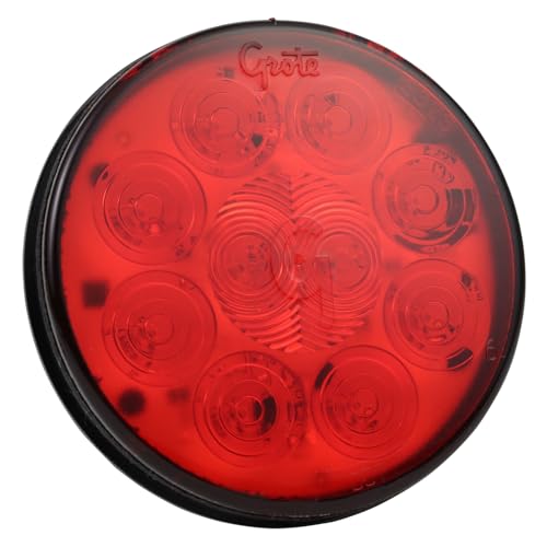 Grote 53552 Supernova 4 10-Diode Pattern LED Stop Tail Turn Light - Hard Shell Connector Grommet Mount