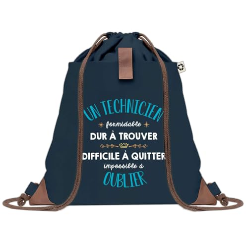 Sac à dos bleu en toile idée cadeau pour un collègue formidable