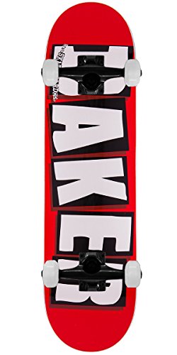 Baker Skateboard Complete Brand Logo White 7.56