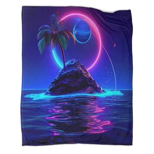 Couverture jungle tropicale 3D en flanelle douce 127x152cm - 8