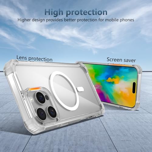 Coque transparente iPhone 16 Pro Max magnétique antichoc fine - 6