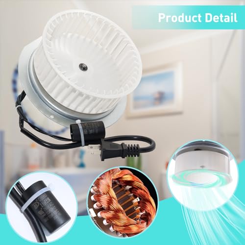 0696B000-Motor-Assembly-for-QT100-and-QT110-Series-Fans-Bathroom-Fan-Motor-Replacement-for-NuTone-QT-110N-B-JA2C394N-QT100L-QT9093-0696B000-Bathroom-Exhaust-Fan-Motor-Replacement-for-NuTone