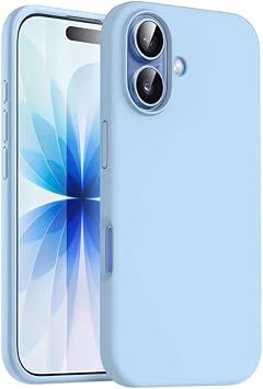 iPhone 17 Uyumlu Renkli Lansman Kılıf İçi Kadife Premium Silikon Kılıfı Bebe Mavi