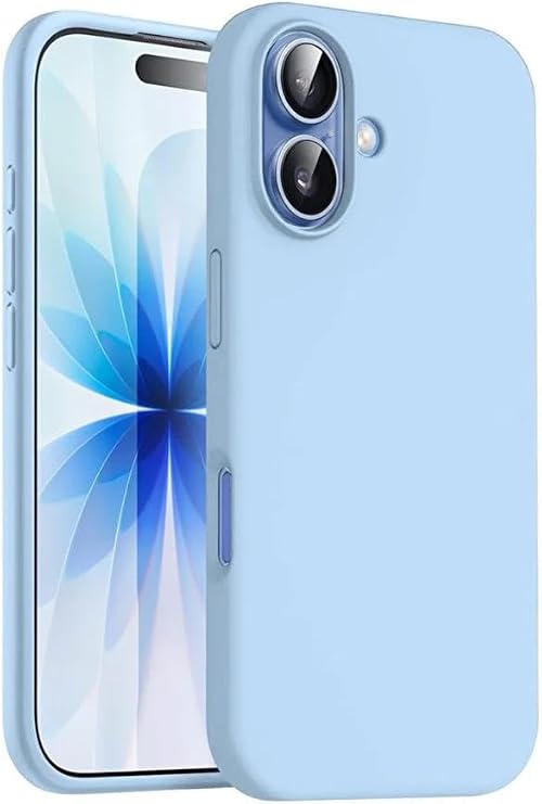 iPhone 17 Uyumlu Renkli Lansman Kılıf İçi Kadife Premium Silikon Kılıfı Bebe Mavi