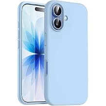 iPhone 17 Uyumlu Renkli Lansman K l f  i Kadife Premium Silikon K l f  Bebe Mavi