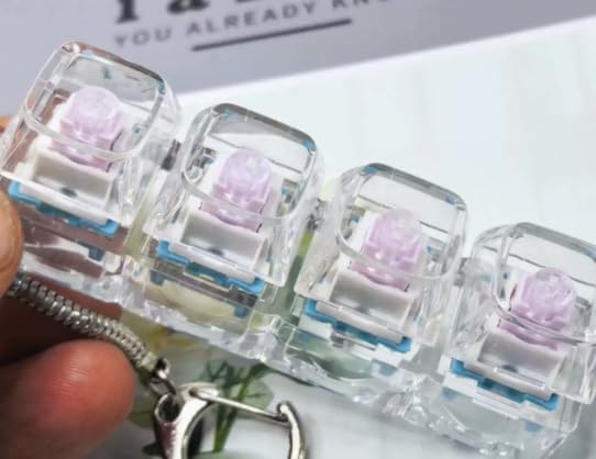 2 Pcs Keyboard Fidget Toy for Adult, Purple Creamy Fidget Clicker