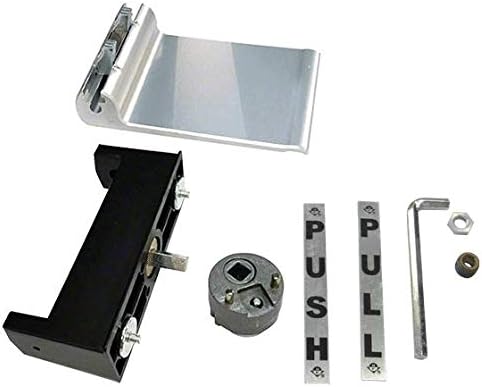 Adams Rite DH16111R Clear Anodized Push-Pull Paddle Handle - Push to Right