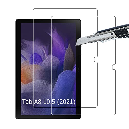 THILIVE [2 Unidades Samsung Galaxy Tab A8 10.5 (2021) Protector de Pantalla, Vidrio Cristal Templado 9H Dureza,HD-display,Anti-Huellas,Anti-Burbujas