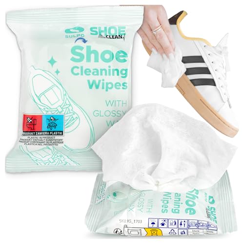 SULPO Sneaker Reinigungstücher – Effektive Schuhpflege für Unterwegs, Sneaker Reiniger Schnelltrocknend & Sanft, Perfekt für Sneaker-Liebhaber & Reisende 15 Stück