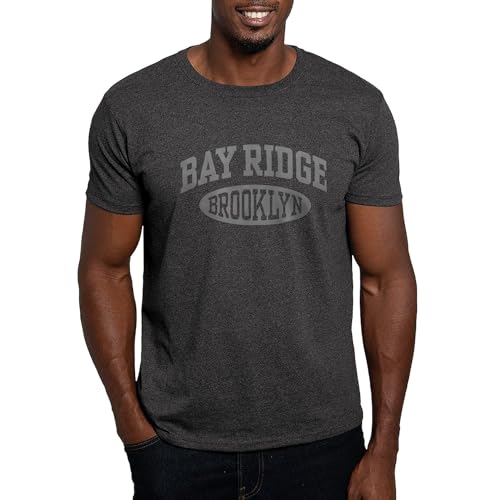 CafePress Bay Ridge Brooklyn Dark T Shirt Men's Traditional Fit Dark Casual Tshirt Charcoal
