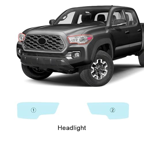 Autoscheinwerfer Schutzfolie für Toyota Tacoma 2016-2023,Autoscheinwerfer-Schutzfolie Anti-Kratz-Folie TPU-Aufkleber Zubehör
