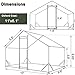 Metal Walk-in Large Chicken Coop, Chicken Runs for Yard with Cover, Outdoor Dog Kennel with Waterproof Anti-UV Roof & Security Lock for Ducks Rabbits and Poultry