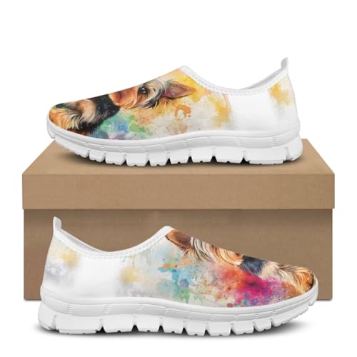 Image of Jeiento Cute Dog Women's Casual Slip On Shoes Loafers Sneakers for Women