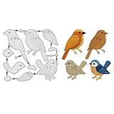 UNICRAFTALE Stampini Per Taglio Uccelli per Carte Animali Stampini Metallici per Taccuini ...