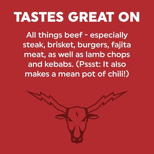 Fire & Smoke Society Thundering Longhorn Steak Seasoning | BBQ Rubs, Steak Rub for Smoking and Grilling Meat | Brisket, Burgers Dry BBQ Rubs and Spices | 6.1 oz M