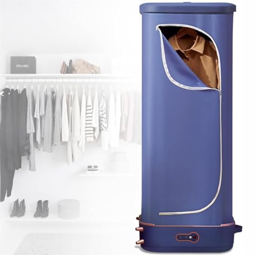 Secadora de ropa portátil a vapor, tendedero calefactable de secado rápido, plancha y planchado de ropa, máquina antiarrugas, temporizador de 180 minutos, protección múltiple y almacenamiento.
