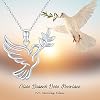 Bird Necklace 925 Sterling Silver Dove Necklace Phoenix Necklace Hummingbird Necklace Bird Jewelry for Women Teen Girls Gifts for Birthday Mother's Day
