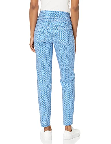 SLIM-SATION Women's Pull on 29 Inch Print Twill Ankle Pant2