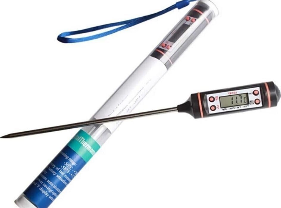 UNİCHROME Siyah Renk Dijital Gıda Yemek Termometresi Yemek Isı Ölçer