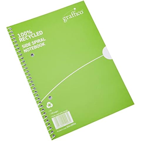 Graffico Recycled A5 Spiral Notebooks Pack Cover