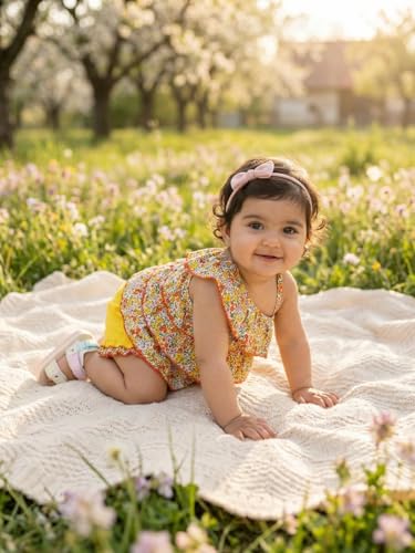 Image of Nautinati Girls top and shorts set(NNIGCS00266-9-12M Yellow 9-12M)