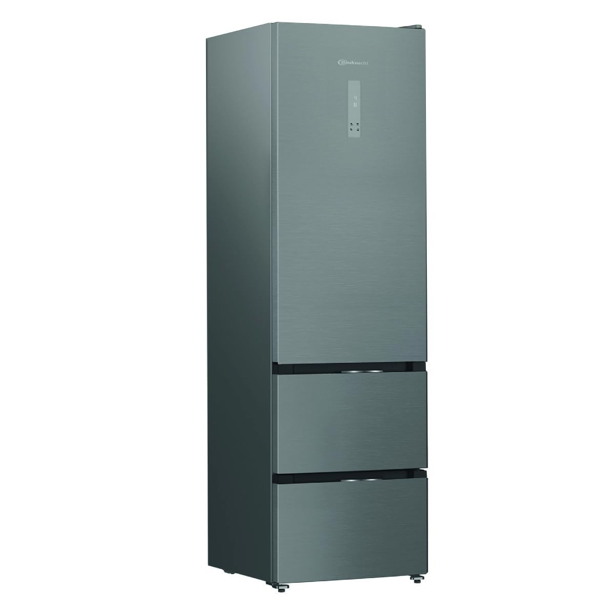Bauknecht KGDD NF 200C Dual Cool Total NoFrost Kühl-Gefrierkombination/Nutzinhalt 351 Liter/ 203,5 cm Höhe/FreshShield/Smoothfit, Edelstahl