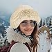 Yonchic Winter Soft Faux Fur Plush Bucket Hat, Cute Fuzzy Furry Fisherman Cap, Fashion Outdoor Thick Warm Sun Cap for Women Teens Girl (Beige)