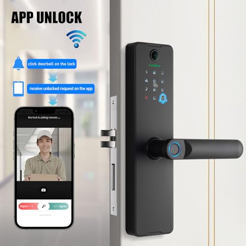 Serrure de porte intelligente au design minimaliste et robuste - 6