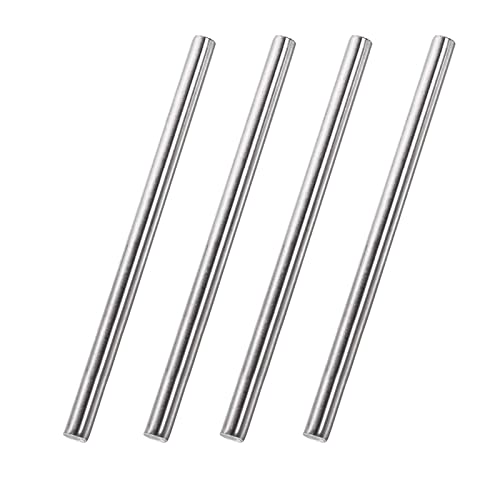Round Steel Rod, 8Mm Hss Lathe Bar Stock Tool 200Mm Long, For Shaft Gear Drill Lathes Boring Machine Turning Miniature Axle, Cylindrical Pin Diy Craft Tool, （8X200Mm） 4Pcs #TOP2