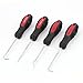 Aexit Plastic Handle Hand Tools Straight Right Angle Pick Hook Remover Removal Scissors & Shears Tool 4PCS