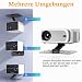 jinminamz Desktop Projektorhalterung,Multifun... Beamer Halterung Für Projektor Wall Ceiling Mount Universal Multi-Winkel Mit 1/4 Zoll Schraubschnittstelle Projektor Ständer(Schwarz)
