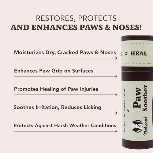 Image of Natural Dog Company Paw Balm & Wax Bundle, Paw Soother + PawTection, Protects & Heals Dry, Cracked Dog Paw Pads, Paw Pad Protector for Exteme Weather, Lick-Safe, Coconut Oil, 2oz Sticks