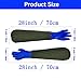 Long Waterproof Rubber Gloves, Pond Gloves, 28” Shoulder Length Insulated PVC Coated Chemical Resistant Gloves Reusable, Resist Acid, Alkali & Oil, Machinery, Industry, Fishery, Aquarium Gloves