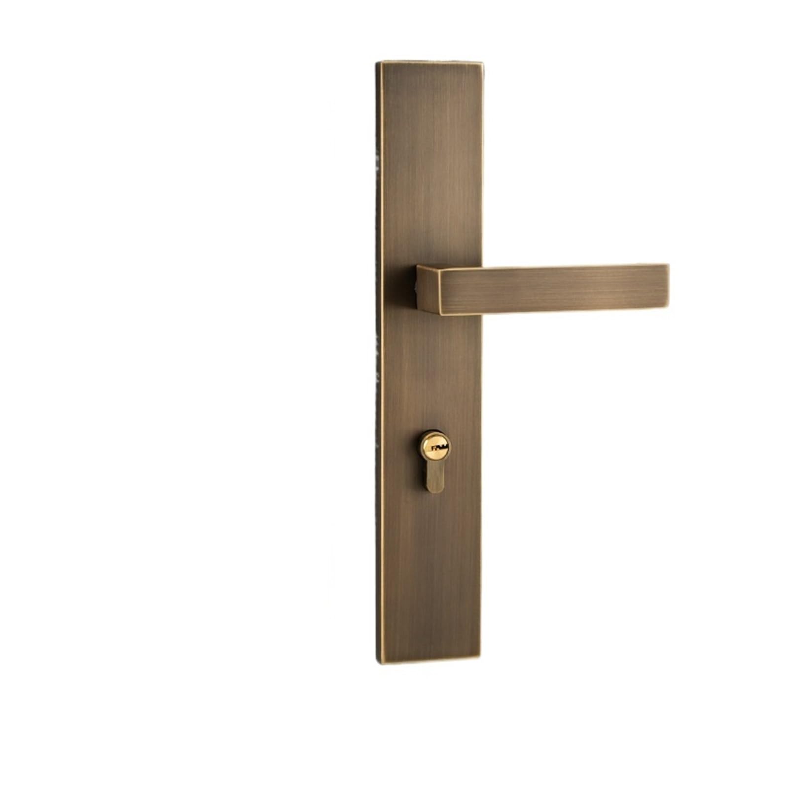 Aepqbgqj One Color Pure Copper Lever Handle Lock Extended Plate Silent Indoor Bedroom