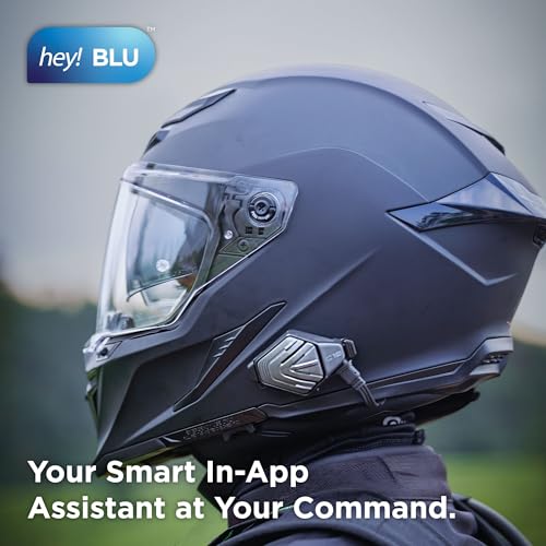 Image of BluArmor C10 Mesh Bluetooth Helmet Intercom - 1-to-1 Rider Communication, 1.2 km Range, HD Voice 16 kHz, IP67 Weatherproof, Bluetooth 5.3, Made in India