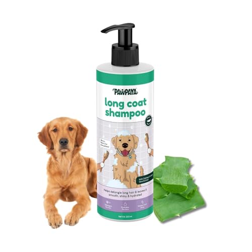 Image of Pawpaya Shampoo Pawpaya Shampoo for Dogs | Gentle Deep Cleansing Formula for Healthy Skin & Soft, Shiny Coat | Suitable for All Dog Breeds & Coat TypesDogs