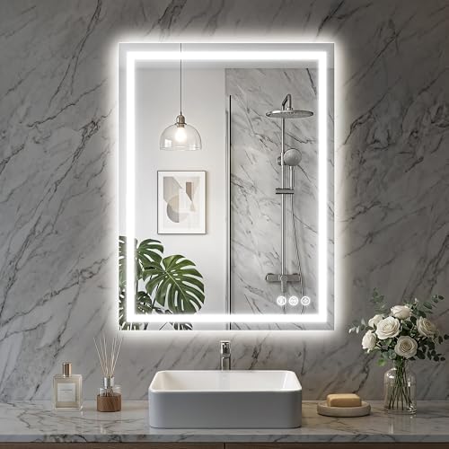LED Bathroom Mirror, 24"x36" w...