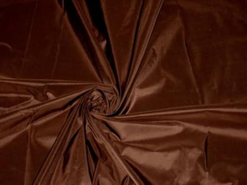 Taffetas de soie marron écorce 137,2 cm pour volumes de jupes parfaits