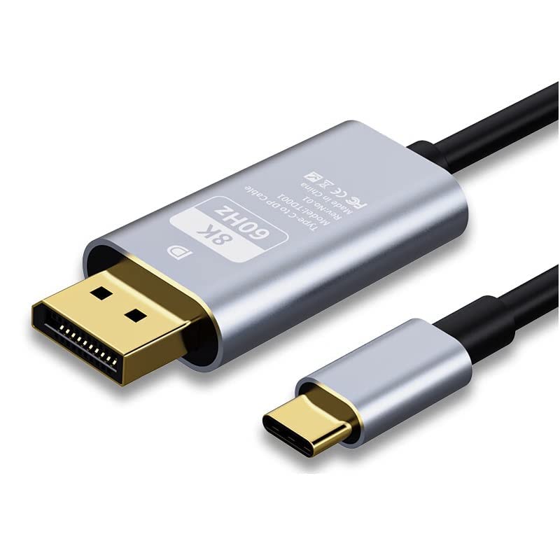 RuhZa USB C to DisplayPort Cable 8K@60Hz,30Hz,4K 144Hz 120Hz Thunderbolt3 to Displayport Cable,USB Type C to DP Cable Thunderbolt3 Compatible. (GREY) (B0BZZ74TT7) Amazon Price History, Amazon Price Tracker