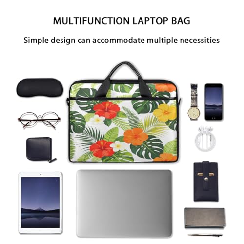 Bolsa para laptop con hojas coloridas 15 pulgadas miniatura 7
