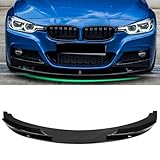KHK Front Bumper Lip Compatible with 2009-2011 E90 E91 LCI 325i 335i M-Sport Bumper, MP Style Glossy Black Car Front Lip Bumper Air Splitter