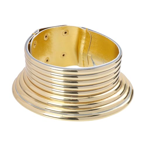 Holibanna Collar africano para mujer, joyería tribal gruesa para fiesta, boda, escenario, respetuoso con la piel, 17 x 15 x 5 cm