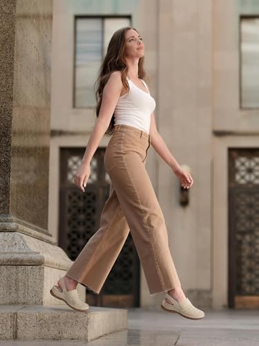 Image of TEMOFON Shoes for Women Clogs Sandals: Comfortable Closed Toe Wedge Shoes Sling-Back Walking Mules with Arch Support