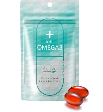 Amazon | Active Supplement +クリルオメガ3 南極オキアミ由来・リン