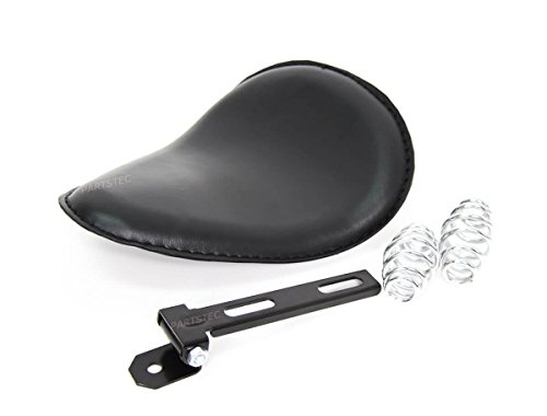 Amazon | MOTOR POWER バイクシート ブラック 汎用 ステー付
