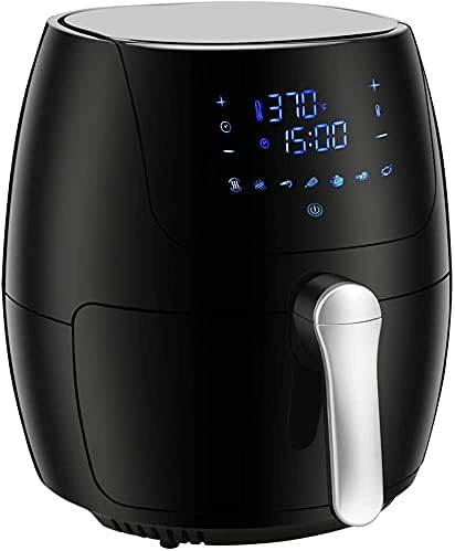 ZAFRO Electric Hot Air Fryer 6.0-Quart 1700 Watts, Oven Cooking with Temperature Control, Extra Hot Air Fry, Cook, Crisp, Broil, Roast, Bake, 7 Presets with Recipe Book, Non-Stick Basket, Black