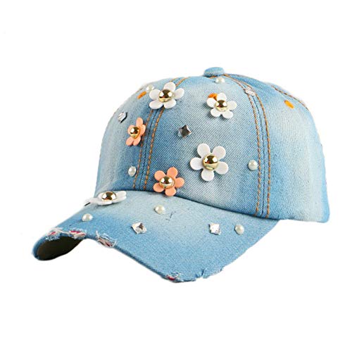 Casquette de baseball denim fille style snapback hat été décontracté